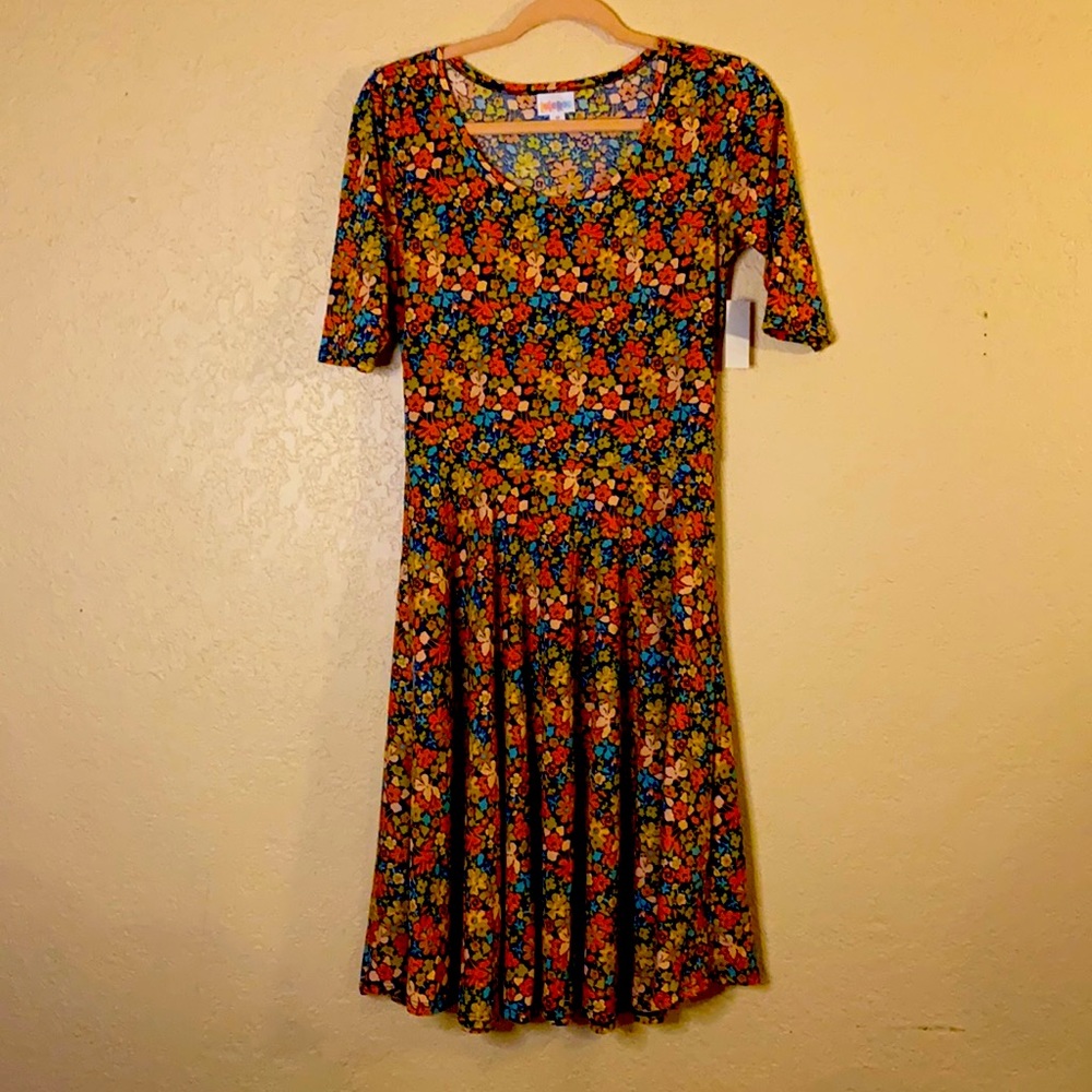 LuLaRoe Floral Nicole Style Dress New with Tag!